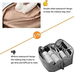 Large capacity travel cosmetic bag